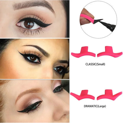 1Pair Cat Eye Eyeliner Stamps Eye Shadow Cosmetic Easy to Makeup Wing Style Tools Classic Eye Liner Stamping Stencil Accessories